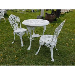 Cast Iron Garden Set x2  Ornate  Style N