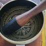 Obsidian sphere and singing bowl Image 9