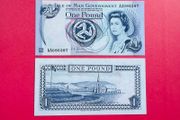 Isle  Of  Man. 1 Pound  2009.aa Prefix   Pick  40c ) UNC