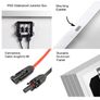 100W, 12V Solar Panel Kit with 20 A Solar Charge Controller and 5 m Solar Cable and Z Mounts for RV Boat Motor-home Image 4