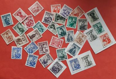 STAMPS Lot - National Costume - Austria