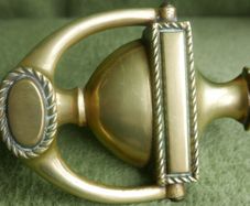 Vintage Victorian Brass Urn Door Knocker