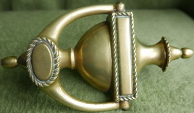 Vintage Victorian Brass Urn Door Knocker