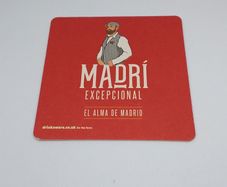 Madri Excepcional Beer : Beer Mat/Coaster