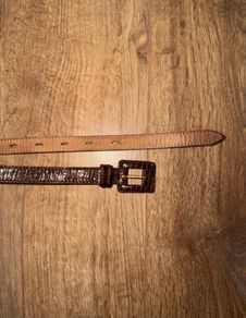 Leather belt