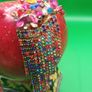 Stunning jewelled costume earrings, D18 post 3e Image 2