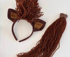 Horse costume: ears, hair and tail