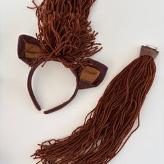 Horse costume: ears, hair and tail