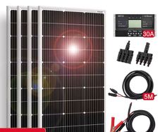 400W Solar Panel Kit for Camper Boat Shed Home