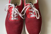Ladies Vans, burgundy and blush size 5