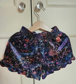 NEXT Girls Magical Night Garden Print Shorts 4Y + FREE Pair of Shorts