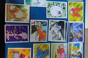 20 Digimon Panini vintage album stickers