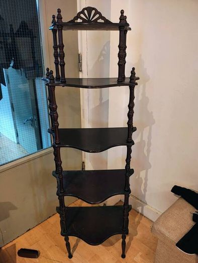 Antique wooden etagere