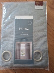 Grey black out curtains