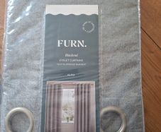 Grey black out curtains