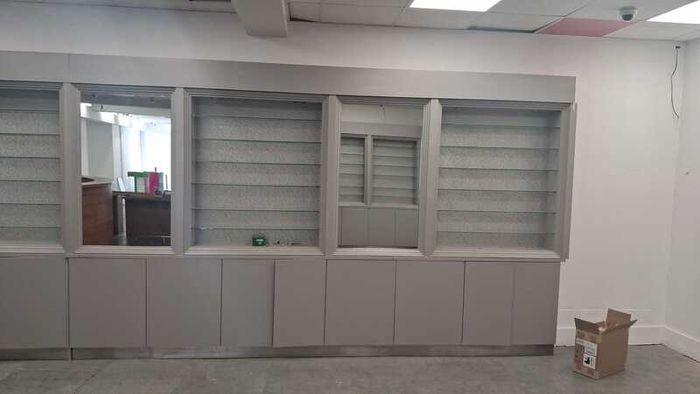 Commercial Retail Display Cabinets and Shelving Units with Storage