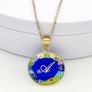 Italian Sterling Silver Millefiori Murano Glass Necklace Image 8