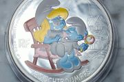 France 50 Euro Silver (.900) Uncirculated Coin 2020 - Baby Smurf - The Smurfs