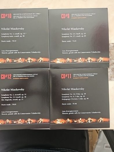 Nikolai Miaskovsky / Evgeny Svetlanov 16CD Boxset - Complete Symphonies