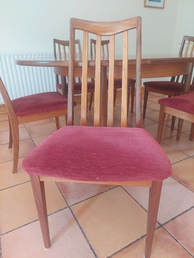 Mid Century G Plan Table and 6 Chairs