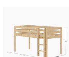 Flexa Mid-high Bed 90x200 Cm, Pine
