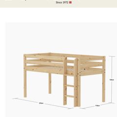 Flexa Mid-high Bed 90x200 Cm, Pine