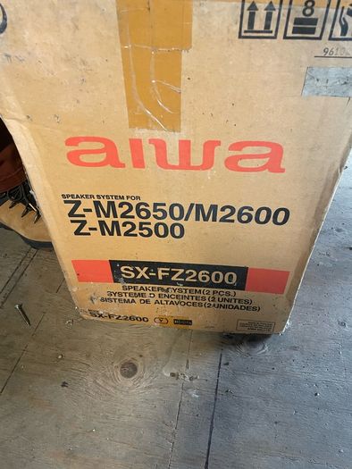 aiwa 3 way front speakers in black new