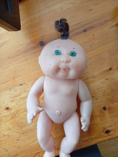 Cabbage patch doll and glo worm doll