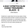chino trousers Muji Ladies women black size M Brand New Image 7