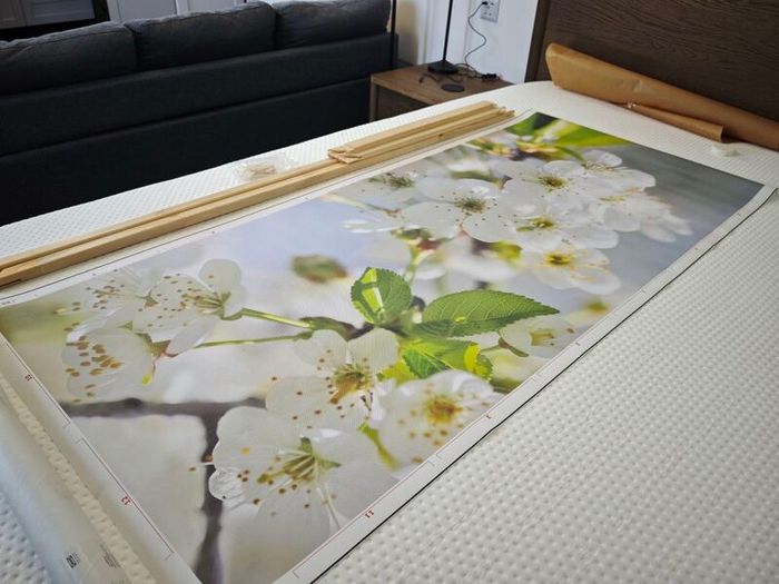 Bjorksta Apple Blossom Floral Canvas Art + Frame 140x60cm Horizontal/Vertical