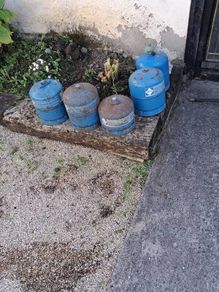 Camping gas bottles