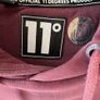 11 Degrees Zip Up Hodded Sweater. Medium. In Excellent Condition. Muted Plum / Wine. Weighty. Image 7