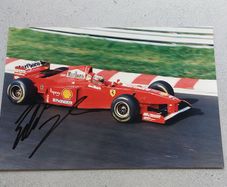 Eddie Irvine Signed Ferrari F310 Photo 1996 Formula 1 Motorsport Memorabilia