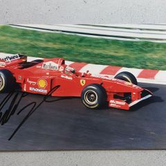 Eddie Irvine Signed Ferrari F310 Photo 1996 Formula 1 Motorsport Memorabilia