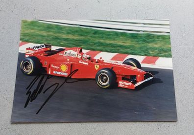 Eddie Irvine Signed Ferrari F310 Photo 1996 Formula 1 Motorsport Memorabilia