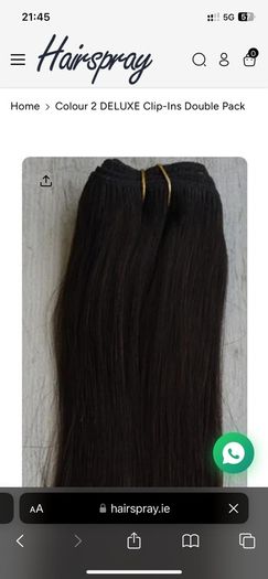Medium brown 20 inch brand new double sided extensions