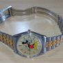 Vintage Disney Mickey Mouse Watch: Gold, Silver & Steel Image 5