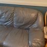 Real leather corner couch Image 4
