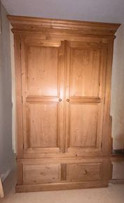 1 wardrobe solid pine freestanding