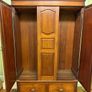 Antique Georgian Mahogany Wardrobe Image 2