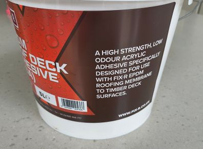 FIX-R EPDM rubber & WBA adhesive for your roof