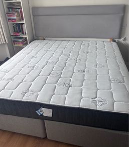 Light Grey Superking Bed
