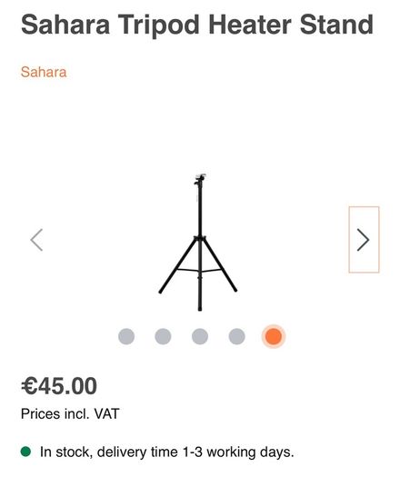 Patio heater and stand.