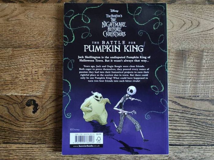 Disney Tim Burton's The Nightmare Before Christmas: The Battle For Pumpkin King, comic book, Age 6+