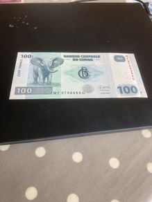 Central Bank of the Congo 100 Francs Banknote