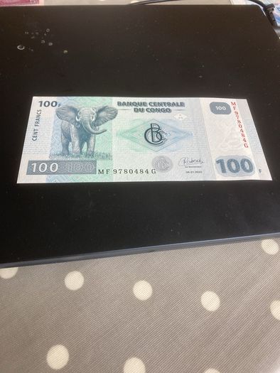Central Bank of the Congo 100 Francs Banknote