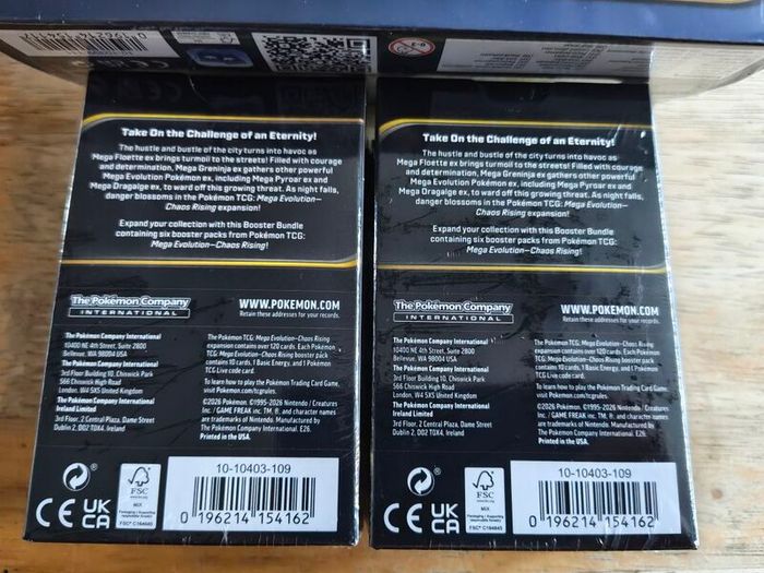 Pokemon Tcg Mega Evolution Chaos Rising Etb Plus X2 Booster Bundle Boxes Sealed