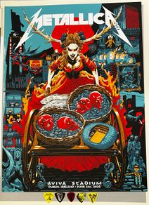 Metallica foil poster wanted June 21