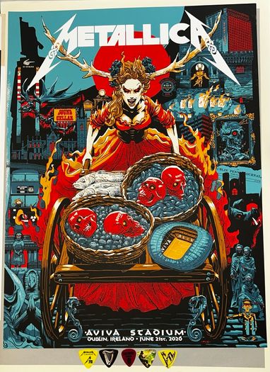 Metallica foil poster wanted June 21