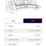Grey L Shaped 4 Seater Sofa for sale Image 4
